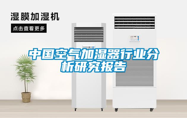 中国空气加湿器行业分析研究报告