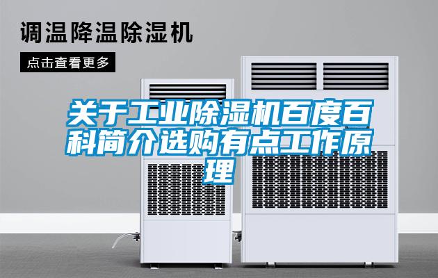 关于工业除湿机百度百科简介选购有点工作原理