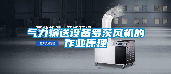 气力输送设备罗茨风机的作业原理