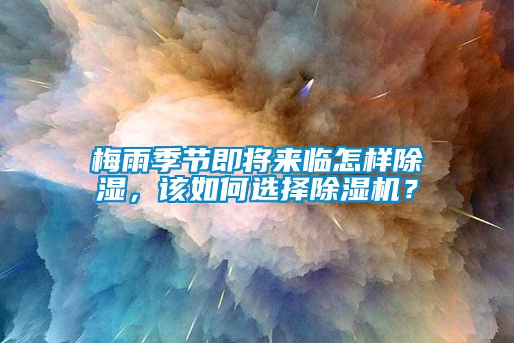 梅雨季节即将来临怎样除湿，该如何选择除湿机？