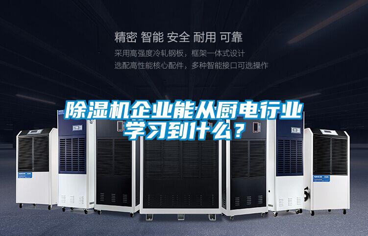 除湿机企业能从厨电行业学习到什么？