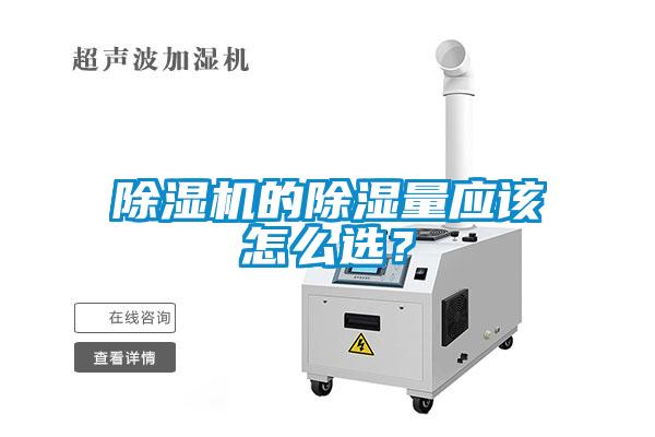 除湿机的除湿量应该怎么选？