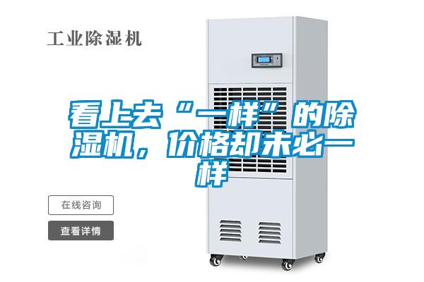 看上去“一样”的除湿机，价格却未必一样