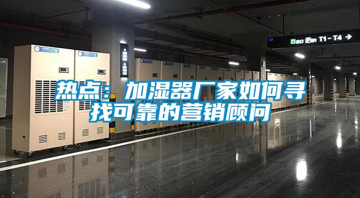热点：加湿器厂家如何寻找可靠的营销顾问