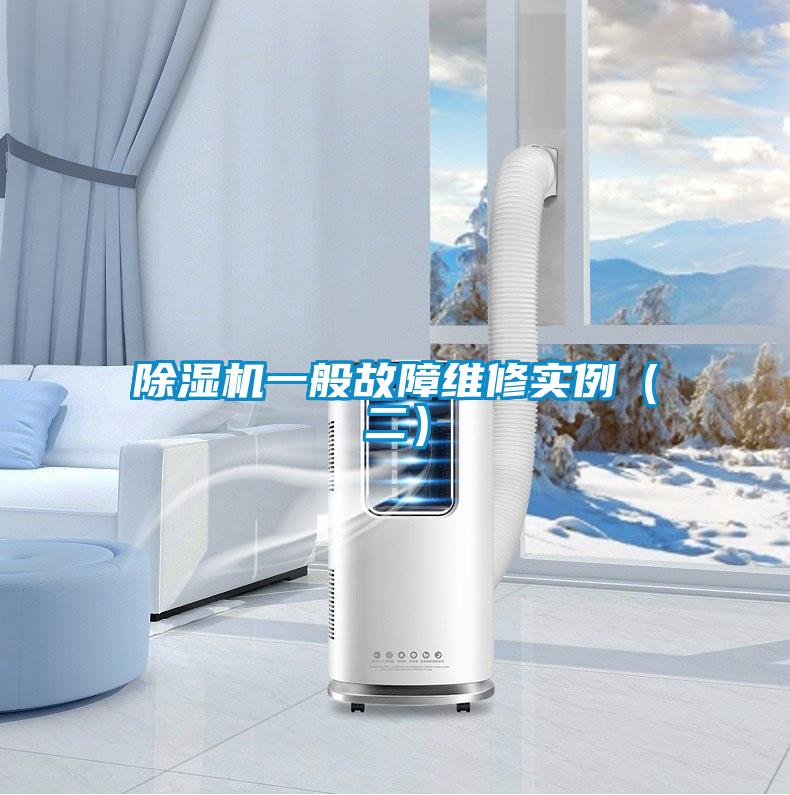 除湿机一般故障维修实例（二）