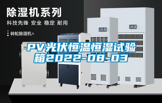 PV光伏恒温恒湿试验箱2022-08-03