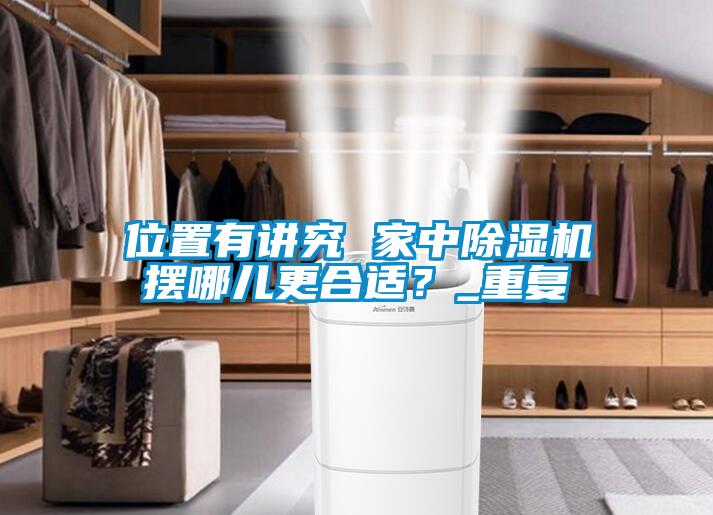 位置有讲究 家中除湿机摆哪儿更合适？_重复