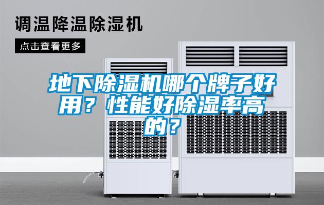 地下除湿机哪个牌子好用？性能好除湿率高的？