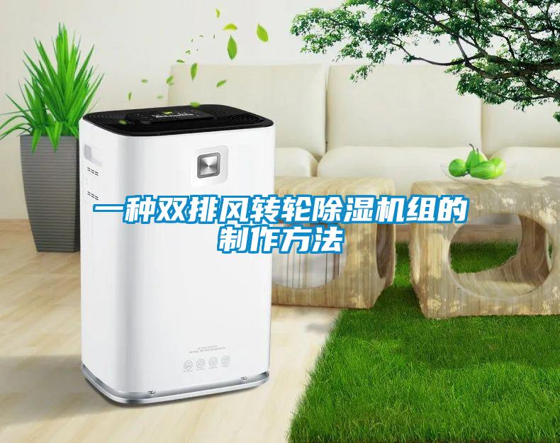 一种双排风转轮除湿机组的制作方法