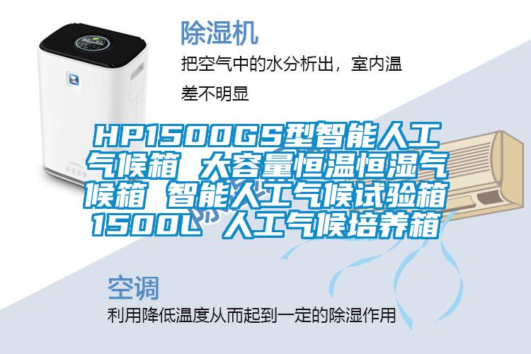 HP1500GS型智能人工气候箱 大容量恒温恒湿气候箱 智能人工气候试验箱1500L 人工气候培养箱