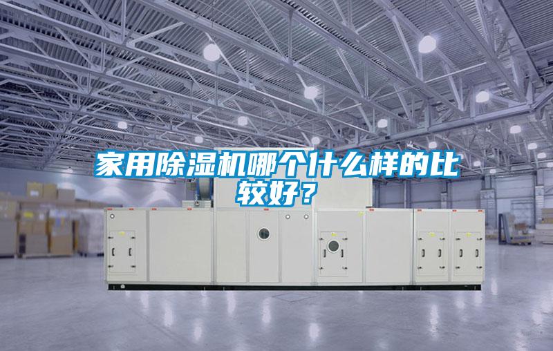 家用除湿机哪个什么样的比较好？