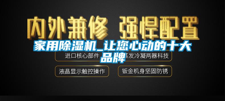 家用除湿机_让您心动的十大品牌