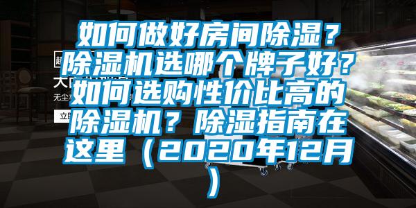 如何做好房间除湿？除湿机选哪个牌子好？如何选购性价比高的除湿机？除湿指南在这里（2020年12月）