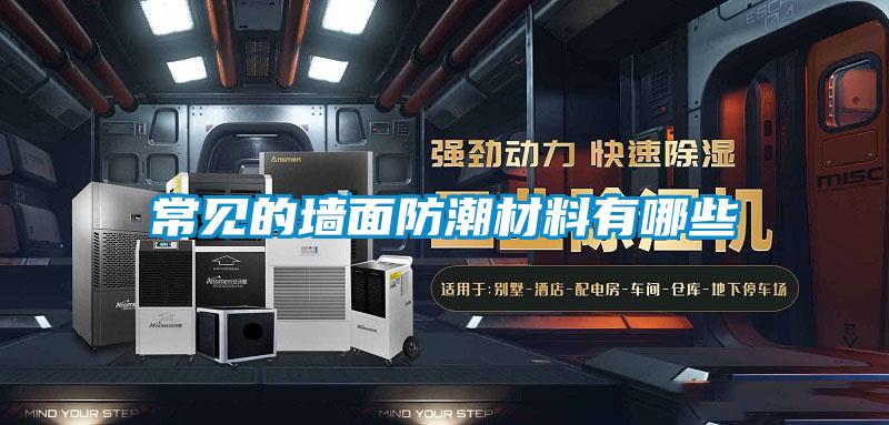 常见的墙面防潮材料有哪些