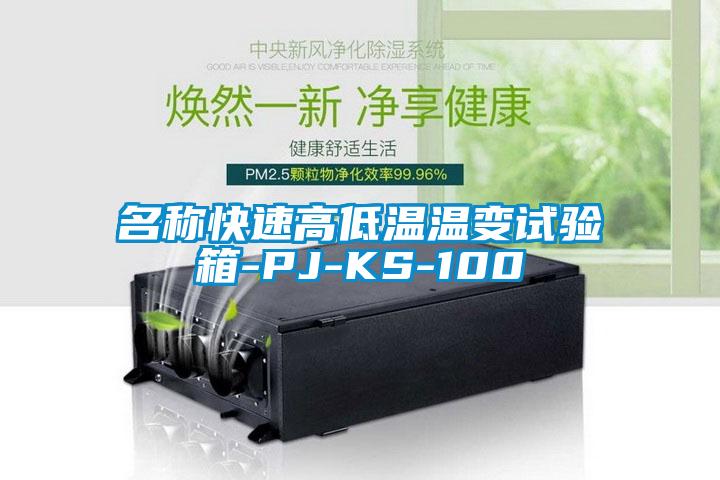 名称快速高低温温变试验箱-PJ-KS-100