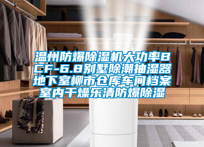 温州防爆除湿机大功率BCF-6.8别墅除潮抽湿器地下室柳市仓库车间档案室内干燥乐清防爆除湿