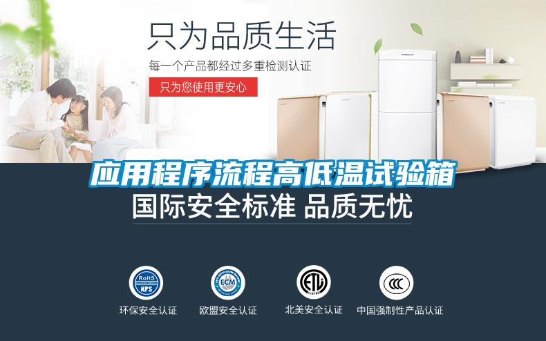 应用程序流程高低温试验箱