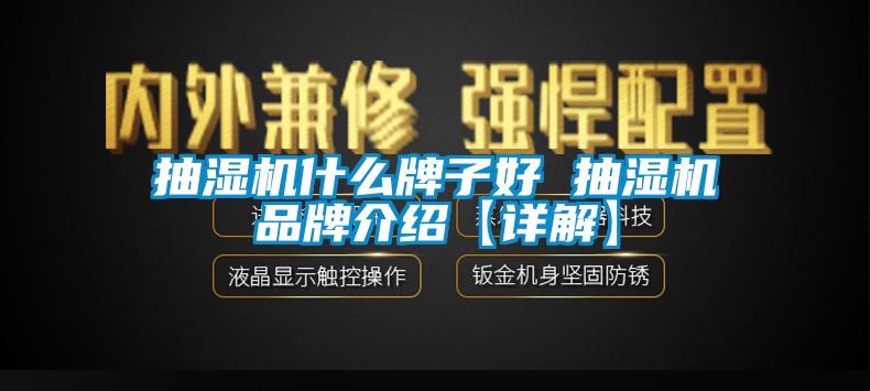 抽湿机什么牌子好 抽湿机品牌介绍【详解】