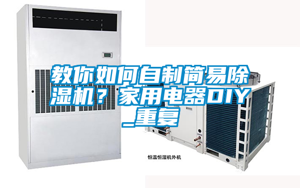 教你如何自制简易除湿机？家用电器DIY_重复