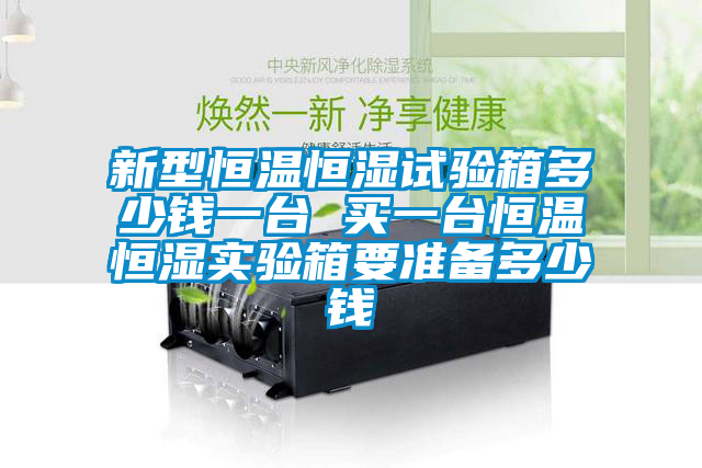 新型恒温恒湿试验箱多少钱一台 买一台恒温恒湿实验箱要准备多少钱