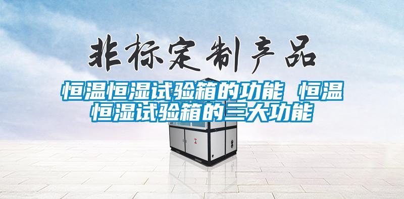 恒温恒湿试验箱的功能 恒温恒湿试验箱的三大功能