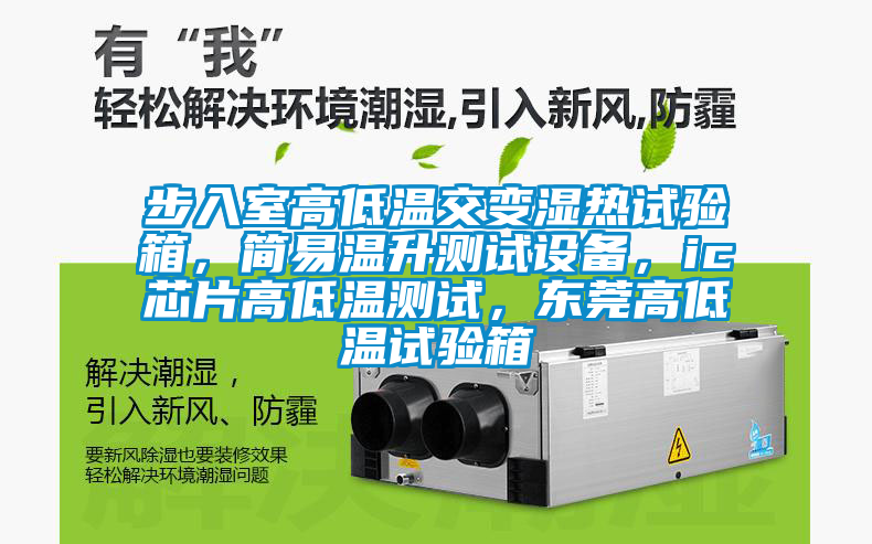 步入室高低温交变湿热试验箱，简易温升测试设备，ic芯片高低温测试，东莞高低温试验箱
