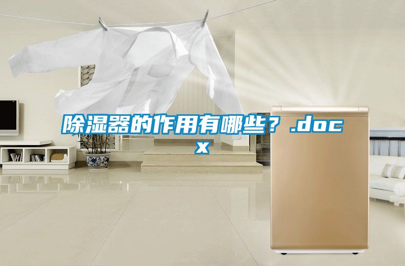 除湿器的作用有哪些？.docx