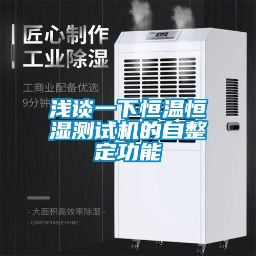 浅谈一下恒温恒湿测试机的自整定功能